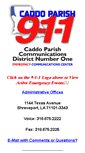 Mobile Screenshot of caddo911.com